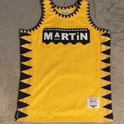Vintage HGC Martin 1992 Basketball Jersey - Yellow/Black Size [XL] #23 “I’m The Man”