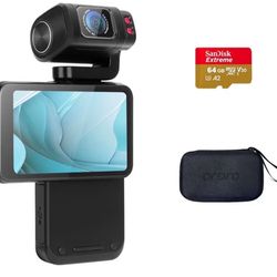 ORDRO M3 Handheld Camera Digital Vlogging Pocket Camera Video Camera with 3.5" Touch Screen,Large Capacity Battery,IR Night Vision,Black