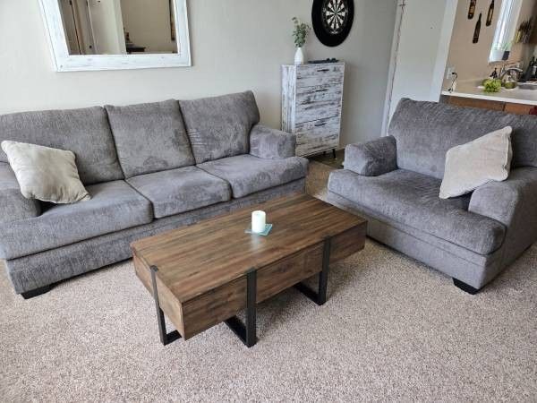 Ashley Dorsten sofa and oversized chair