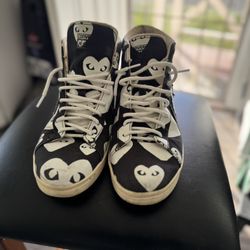 CDG X Converse Black Canvas Trainer