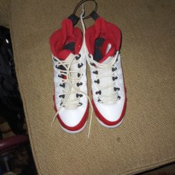 Air Jordan 9  red And White 