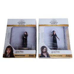 2pc Eaglemoss Harry Potter Wizarding World 1:16 Scale Figure Bellatrix/Hermione 