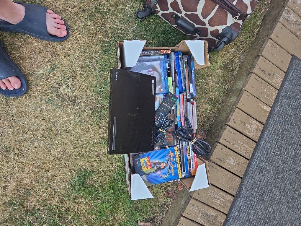 Sony Blue Ray Player And About 75 Movies