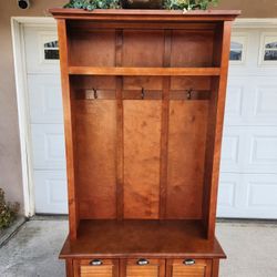 Hall Tree with Bench/ Entryway Storage Organizer! 