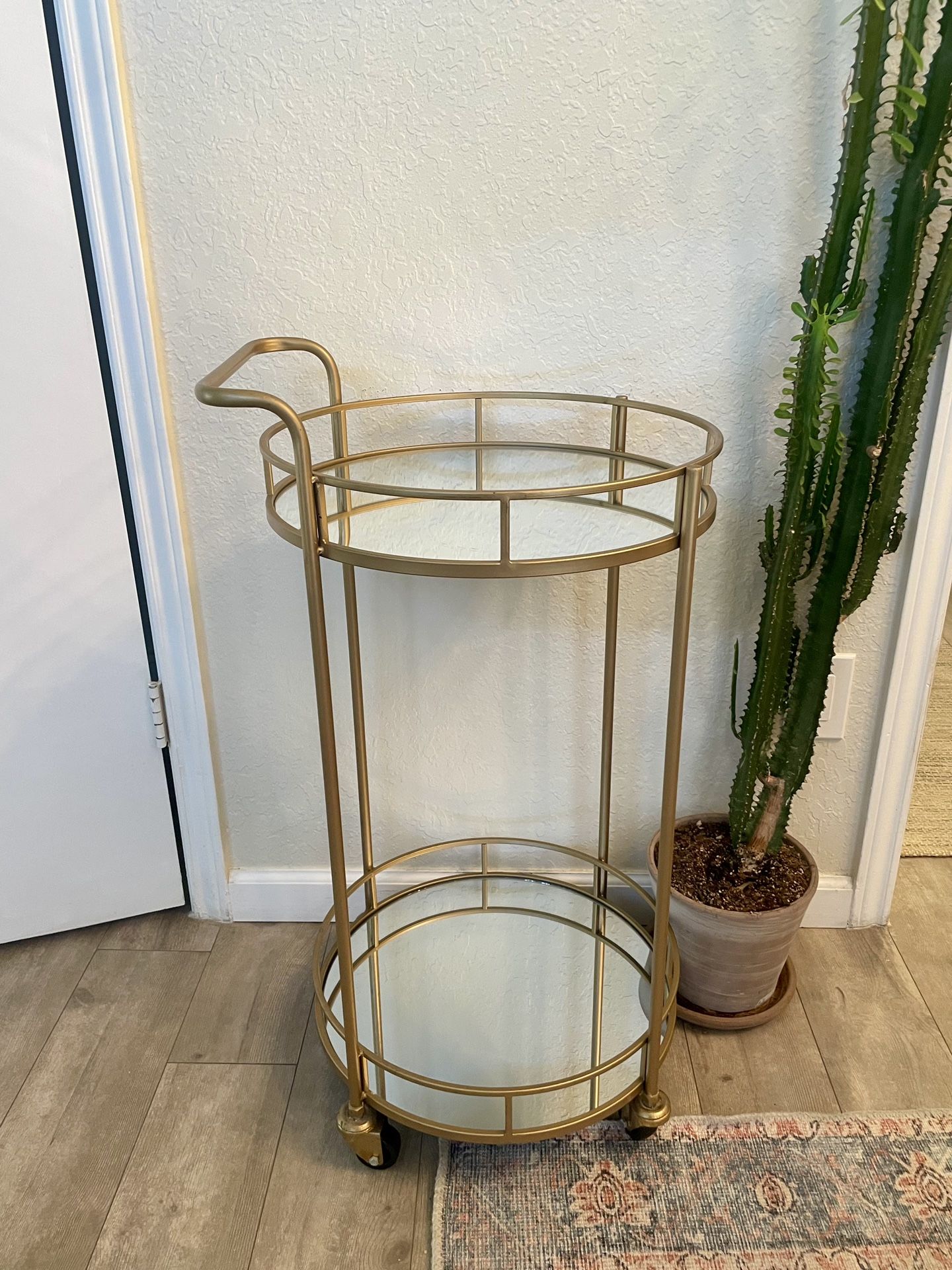 Gold Bar Cart / Serving Cart