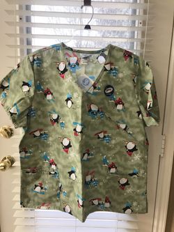 Christmas top scrub XL new , see all pictures