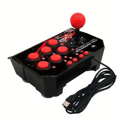 [Wired Fighting Controller] Wired Fighting Controller With TURBO Function, Plug And Play, Easy Connection, High Quality, Compatible With Switch/PC/P3 