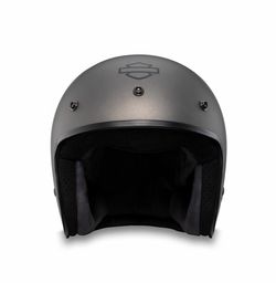 Harley Davidson FURY N04 BLUETOOTH 3/4 HELMET - MATTE SILVER