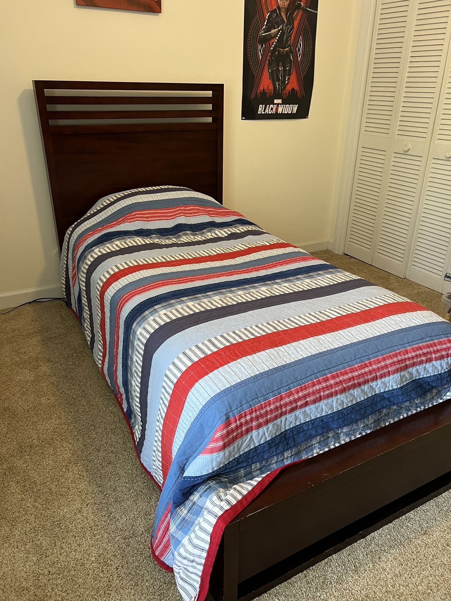 Twin Bed, Mattress Not Included