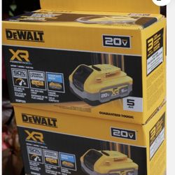  DeWALT Powerstack Battery 2 PK DCBP520-2 Lith-Ion 5.0Ah (please Read Add)