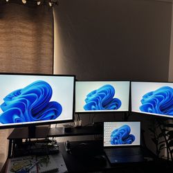  HP Elite Display Monitors With HP Universal Docking Station 