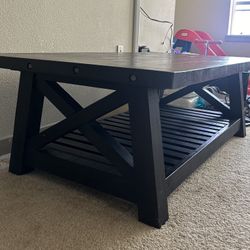 Black Contemporary Coffee Table 