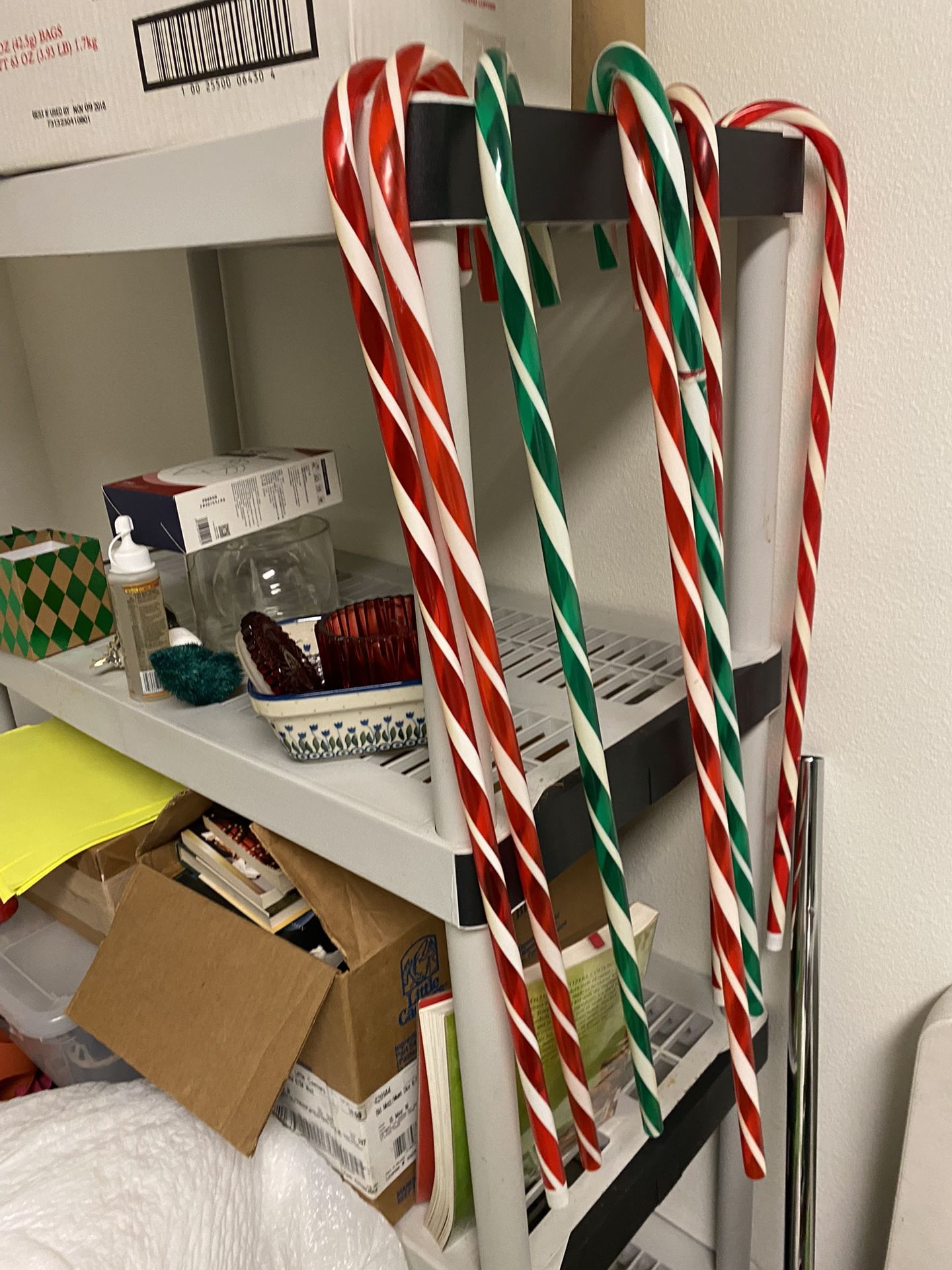 Candy canes, Christmas yard candy canes