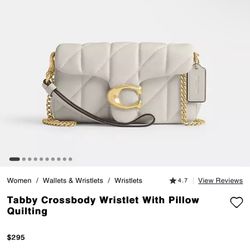 Coach Tabby Crossbody Wristlet with Pillow Quilting