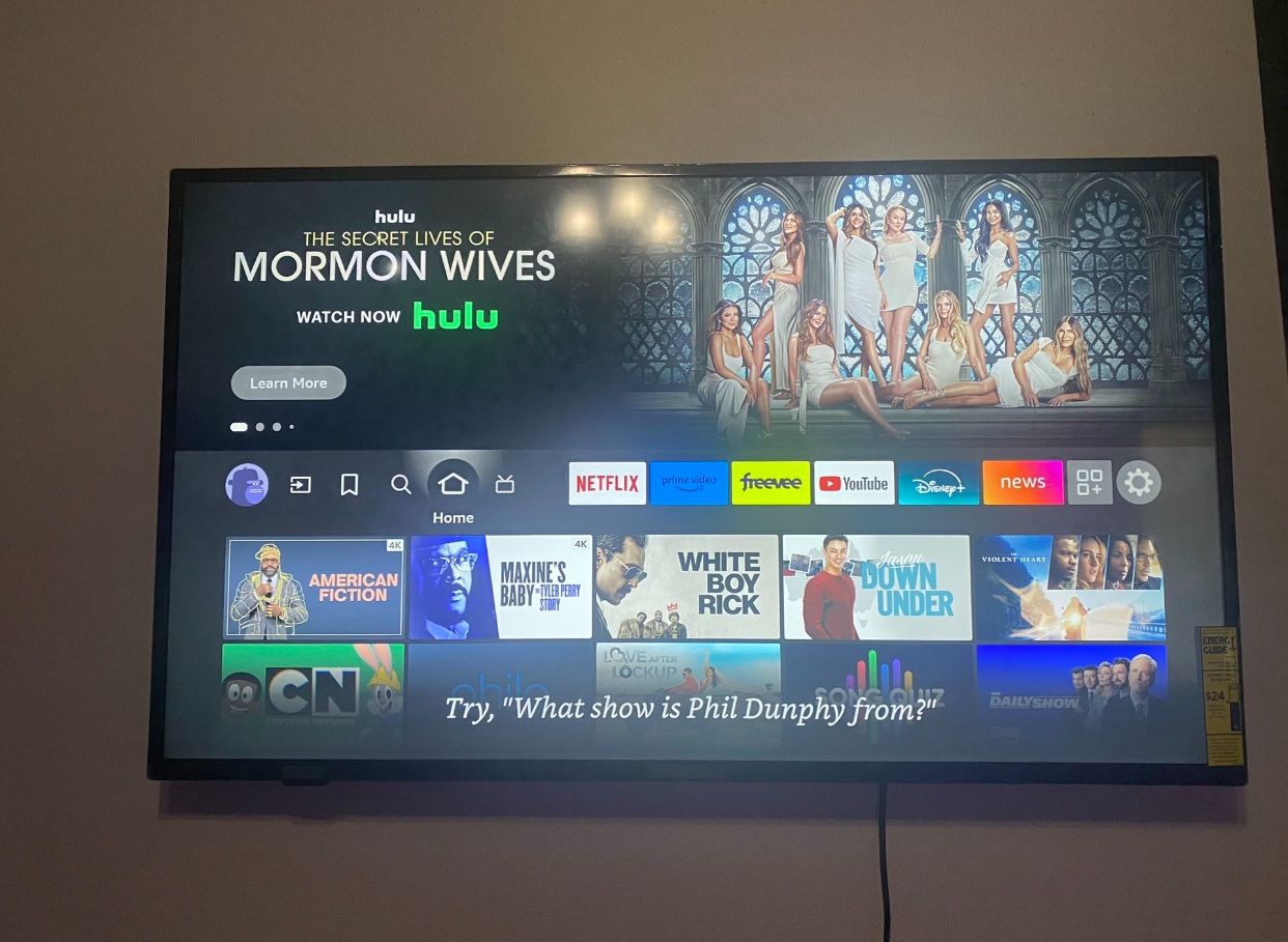  TV Available  4k 50” Fire TV 