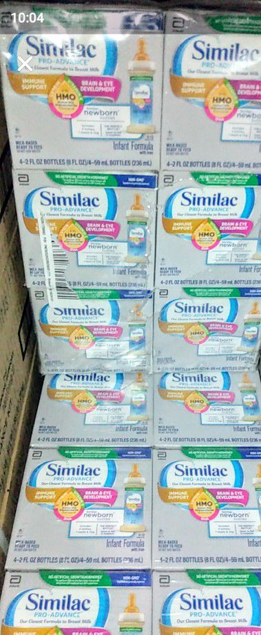 Similac pro advance 72 bottles sealed