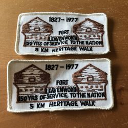 Lot Of 2 Fort Leavenworth Patches - 1(contact info removed)