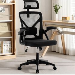 Mesh Ergonomic Office Chair High Back Lumbar Headrest Black 