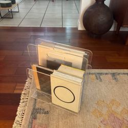 Lucite Magazine / Book Rack Vintage Mid-Century