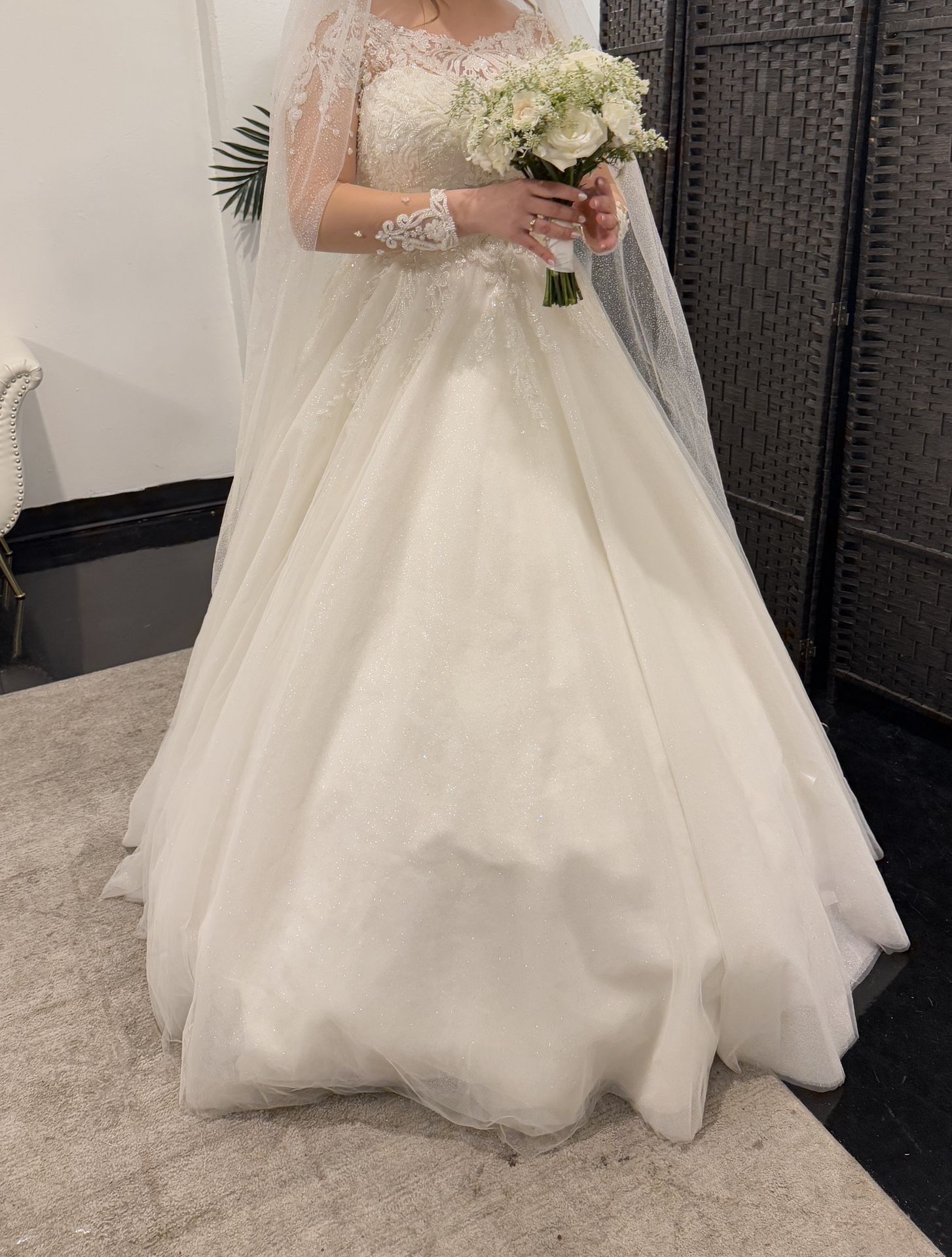 Wedding Dress With Veil