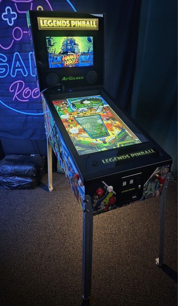 Retro Legends Virtual Pinball Machine With Over 15,000 Video Games