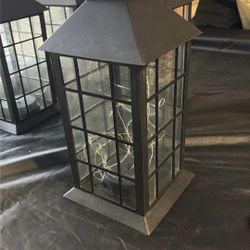 Black Lantern W/ Twinkle Lights