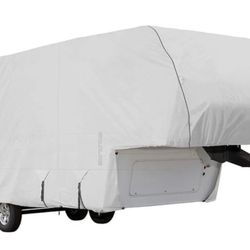 Eevelle Goldline Fifth 5th Wheel Trailer Cover - RV Cover - Waterproof, Heavy Duty, UV Protection, Anti Rot - Tan - Gray