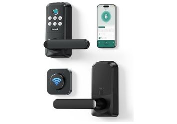 WiFi Keyless Entry Smart Lock with Handle, Hornbill Fingerprint Keypad Door Lock
