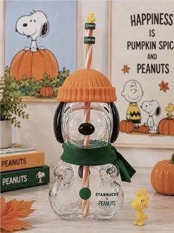 Snoopy Glass Cold Cup