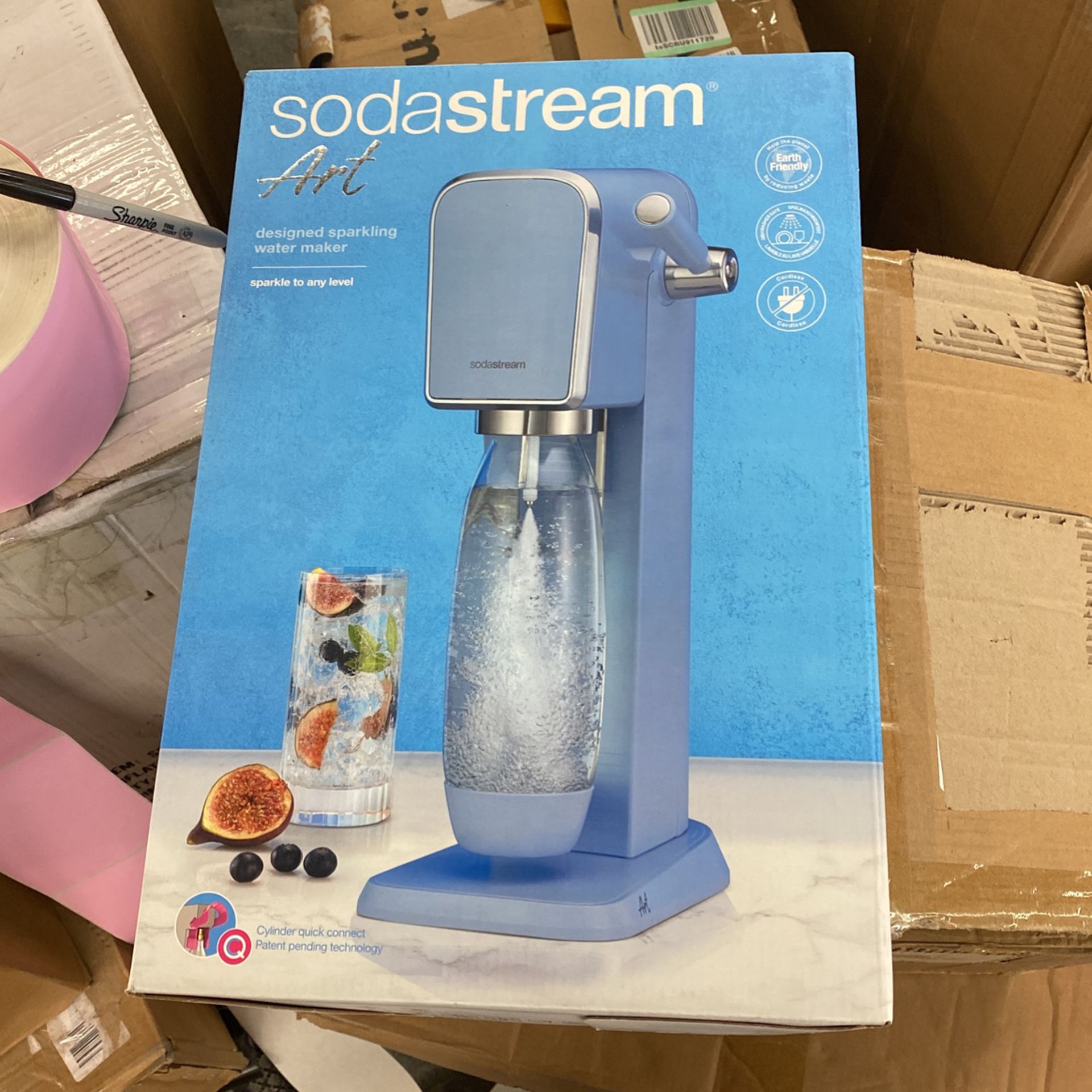 SodaStream Art Sparkling Water Maker (Black) with CO2 and DWS