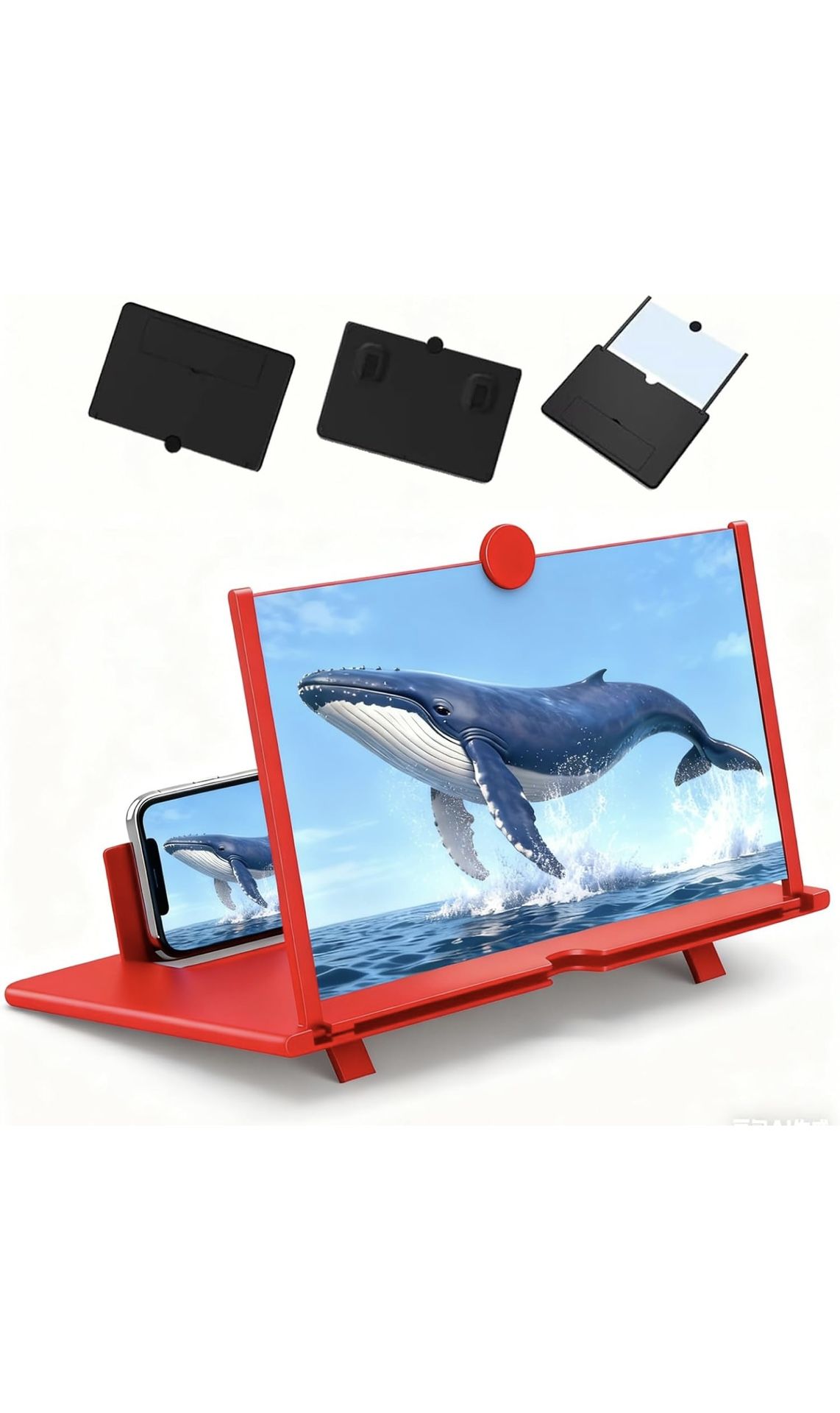 Screen Magnifier for Cell Phone, 2026 New 3D High Def Big Screen Magnifier