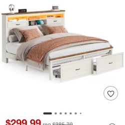 King Size Bed Frame White 