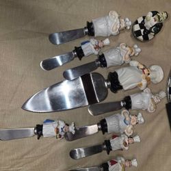 Chef Figurine Knives Set 
