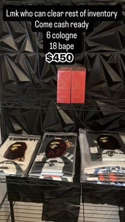 BAPE T-Shirts & Giorgio Armani Si Cologne Bundle