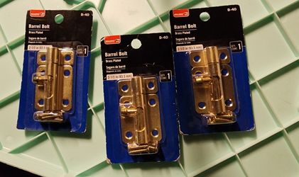 Bulldog Hardware 2-1/2 in. Barrel Bolt, Brass Plated