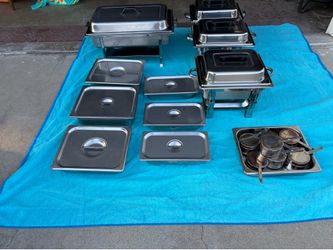 Stainless steel catering trays