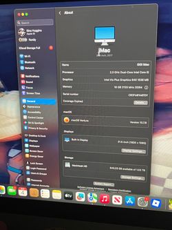 iMac  Ventura 2017