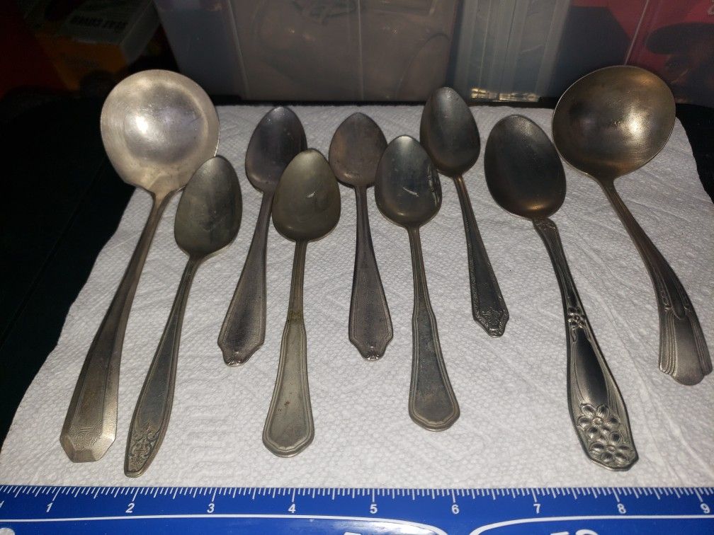 Nickel plate eating utensils