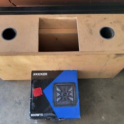 Kicker solobaric L7 with custom built box /lowrider /low rider