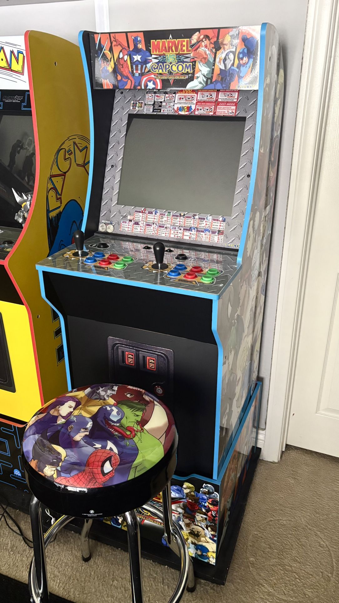 Arcade 1up Marvel Vs Capcom Stool Great Condition