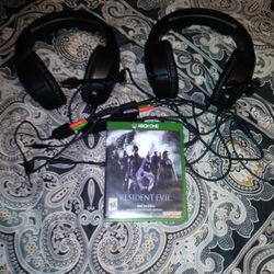 2 LED Bugha Headsets and Xbox One Resident Evil Game