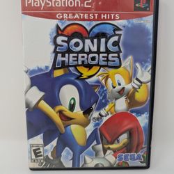 Sonic Heroes PS2 Greatest Hits Tested and Working