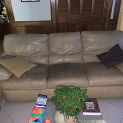 Leather Sofa, Love Seat Vibrating Pulsating Recliner 