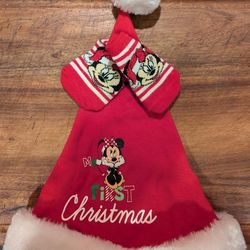 Disney Baby My 1st Christmas Hat & Socks Set