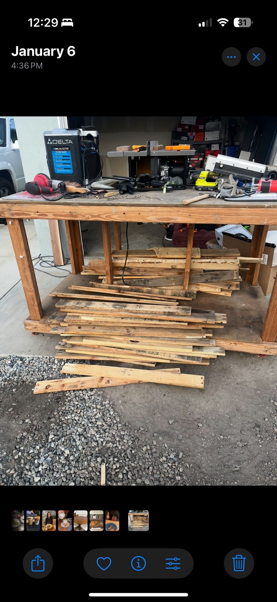 Wood Work Table