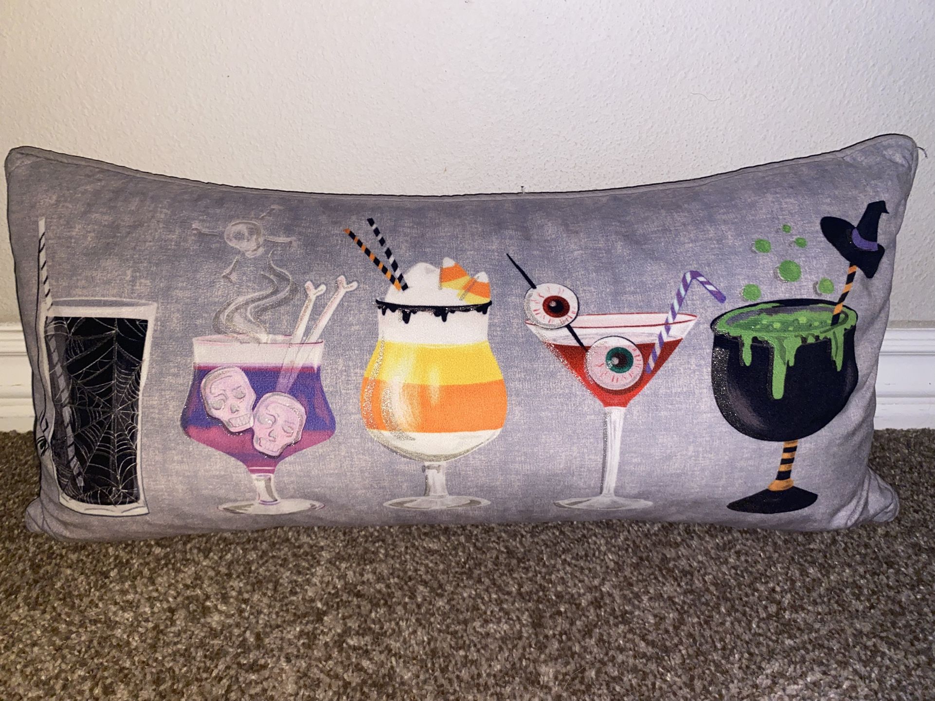 Halloween Cocktail Couch Pillow new