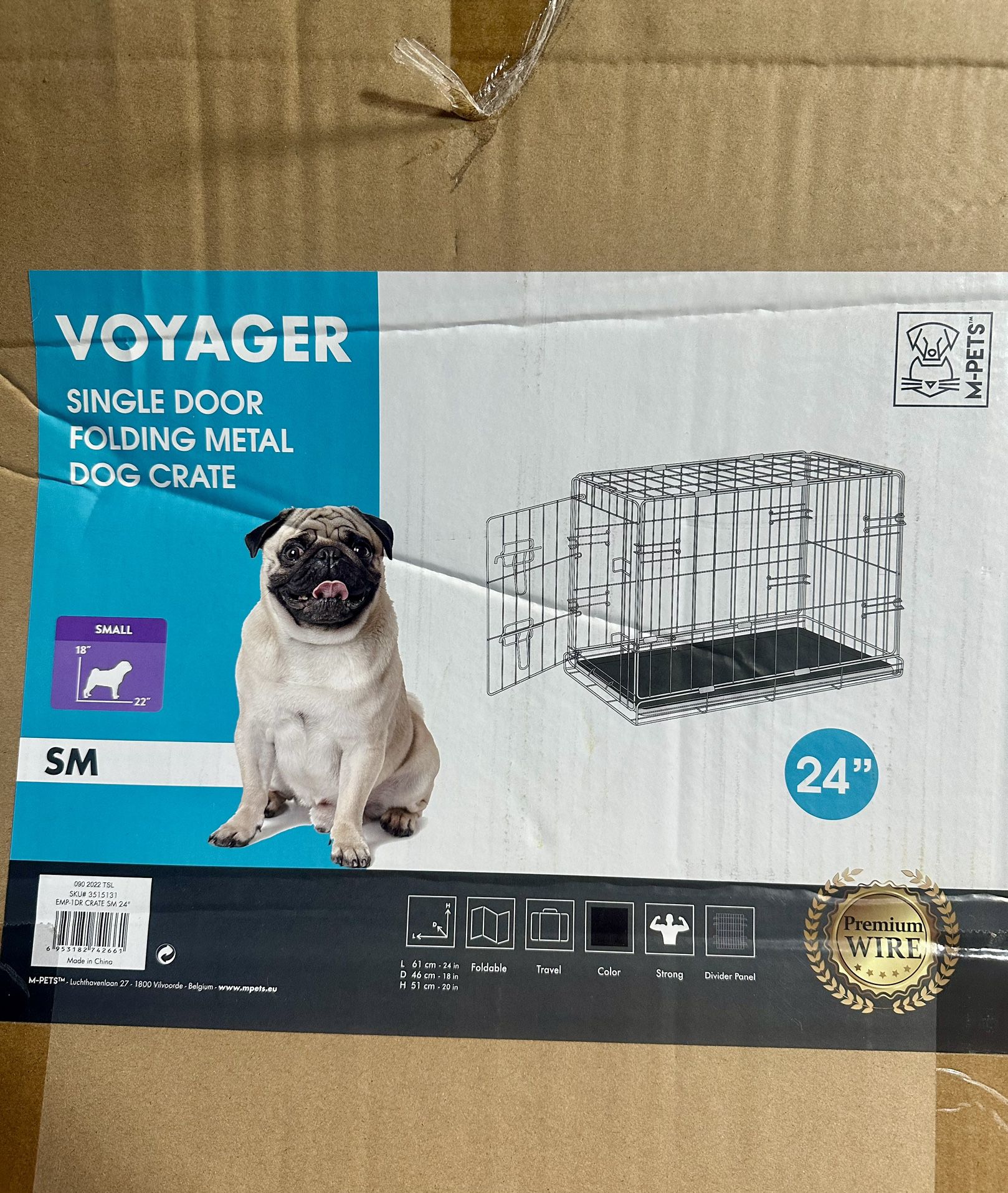 24” Dog Crate **ITEM AVAILABLE UNTIL MARKED SOLD