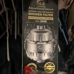 Universal shower head filter in 15 stages. New!