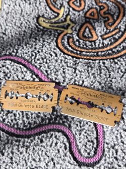 Vintage Thin Gillette Antique Blade Of Shaving - Razor Blade USA