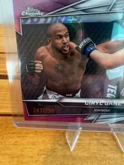 2026 Topps Chrome UFC Ciryl Gane Pink Refractor /250